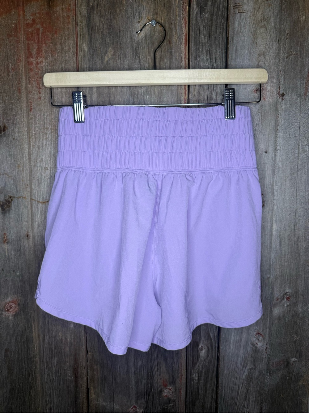 YPB Abercrombie & Fitch Motion Tek High-Waist Lavender Women’s Active Shorts XS - Picture 3 of 8